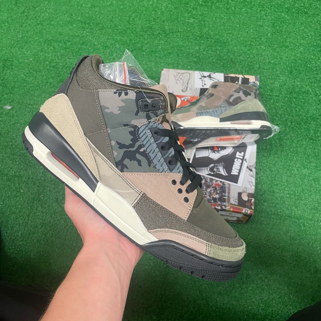 Air Jordan 3 Retro Patchwork Size 10 Men’s Shoes New With Box
